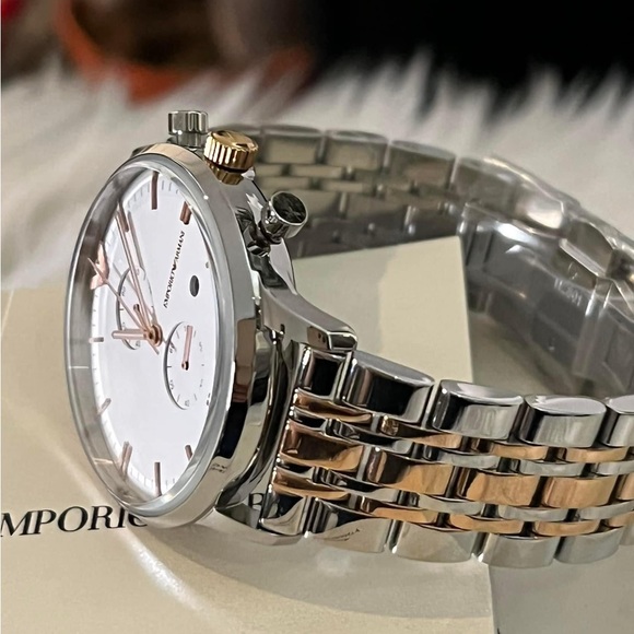 SOLD / Emporio Armani Men’s Chronograph Watch 
Case Size:43mm
Brand New original - Picture 8 of 9